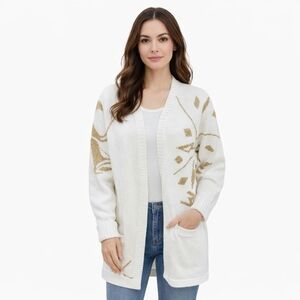 White Outlander Gold Winter sweater 14‎